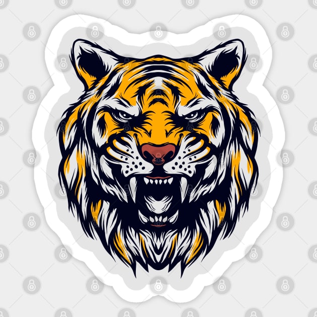 Tiger Sticker by Tuye Project